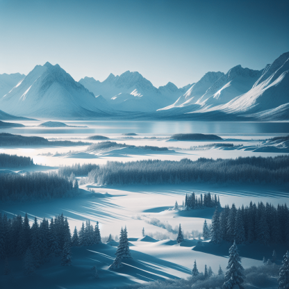 Nordic Winter Scene Paint By Numbers