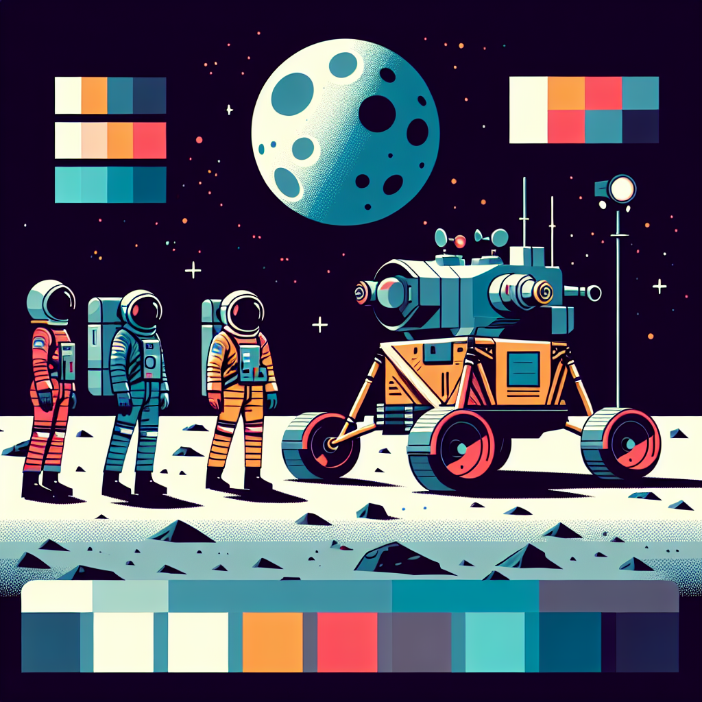 Moon Rover Mission DIY Paint By Numbers