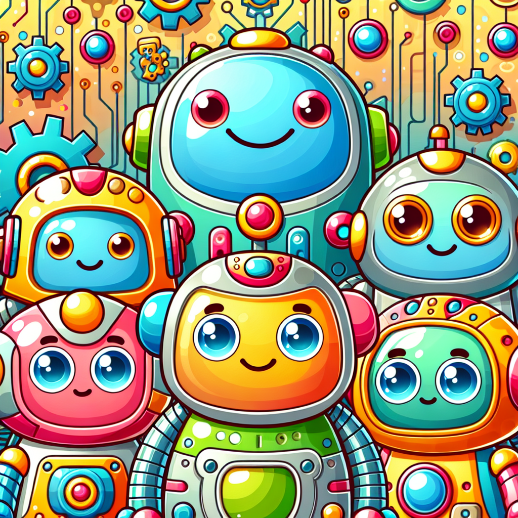 Friendly Robot Squad Numbered Painting Kits