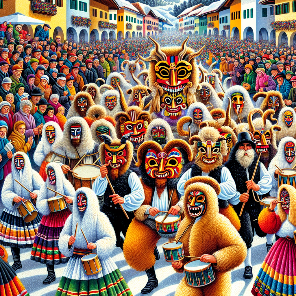 Busó Festivities At Mohács - Hungary Paint By Numbers