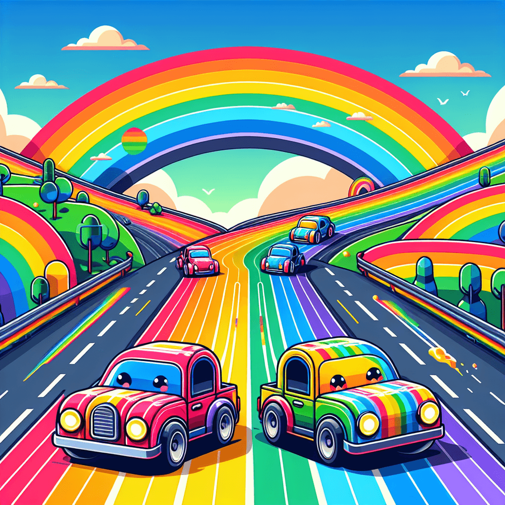 Rainbow Racing Numbered Painting Kits