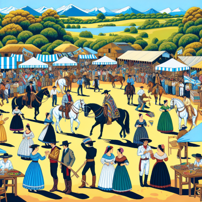 El Dia De La Tradición - Argentina Paint By Color