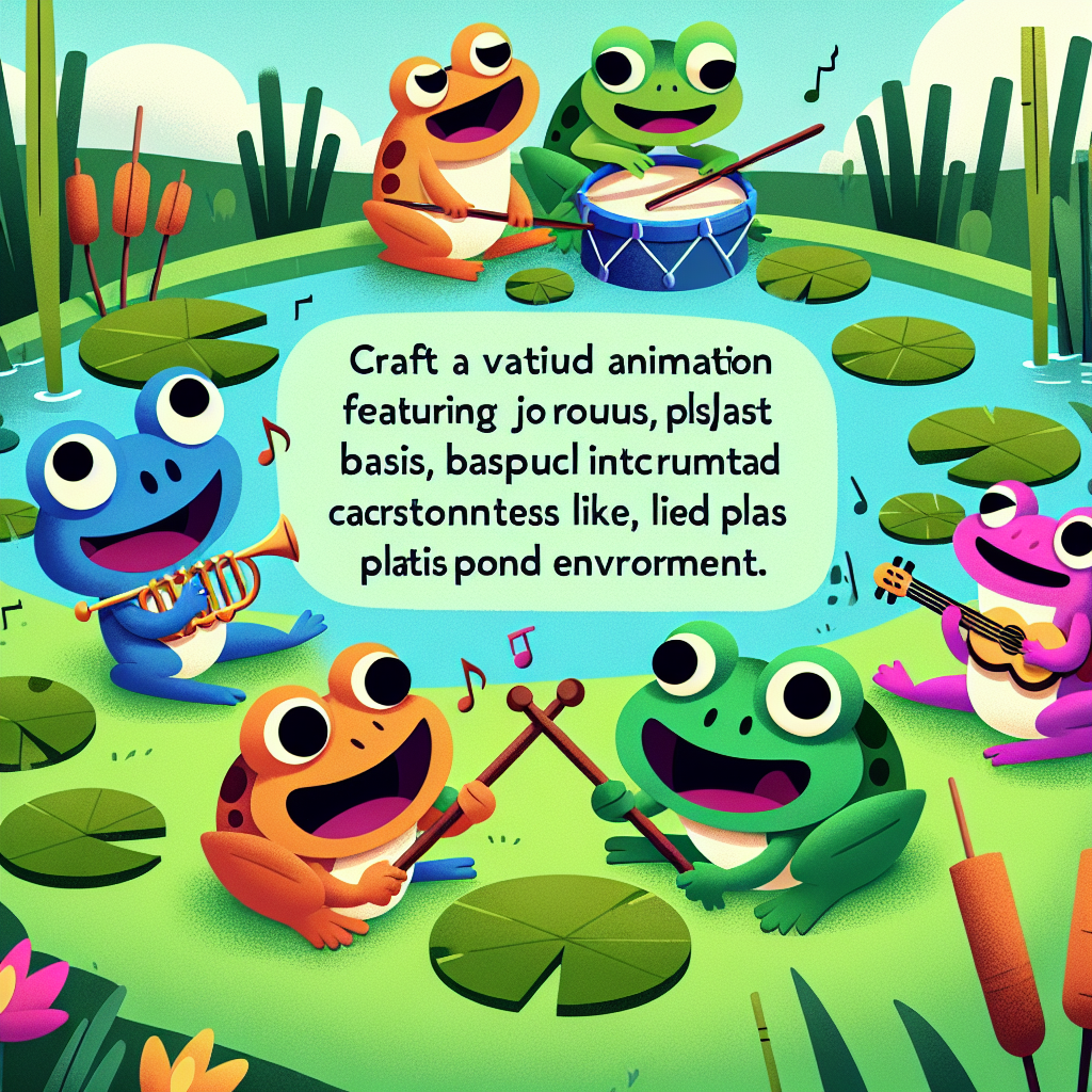 Fantastic Frog Orchestra Paint By Numbers Art