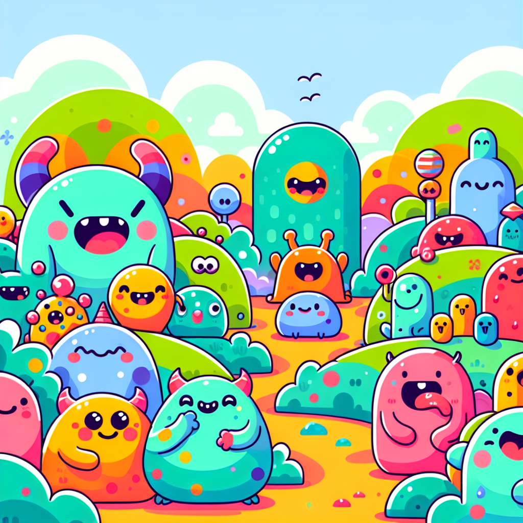 Friendly Monster Adventures Paint By Numbers