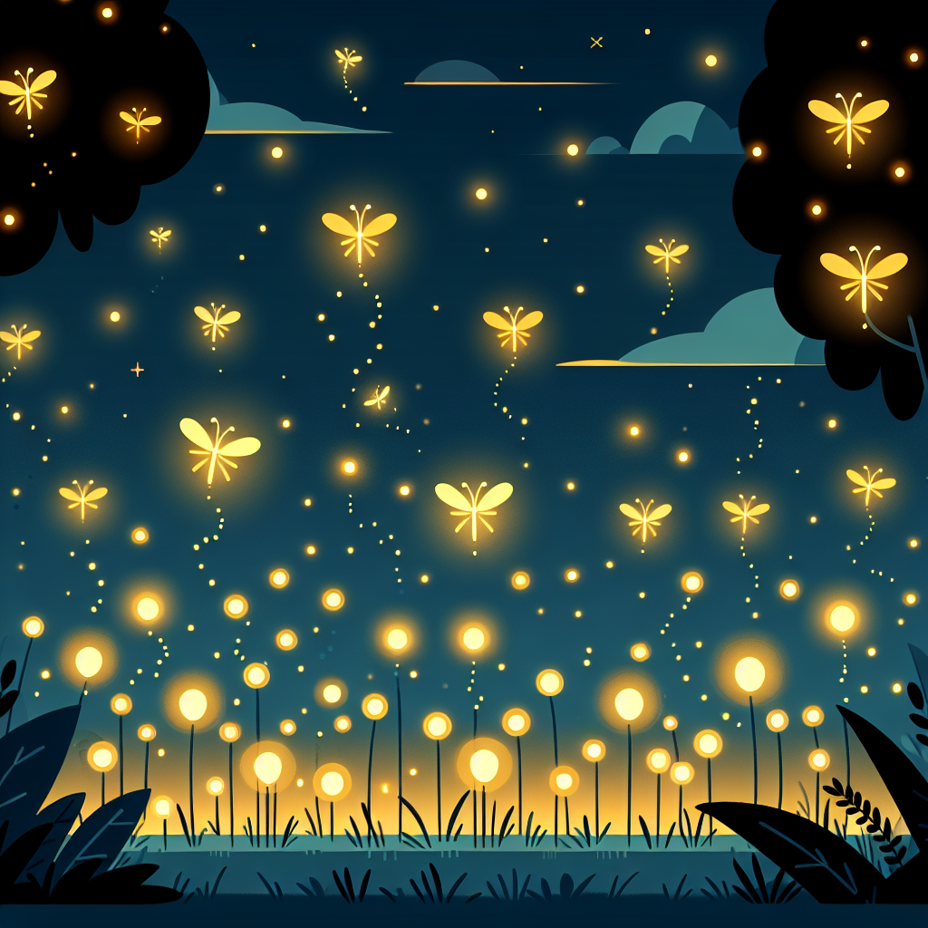 Friendly Firefly Garden Paint By Numbers