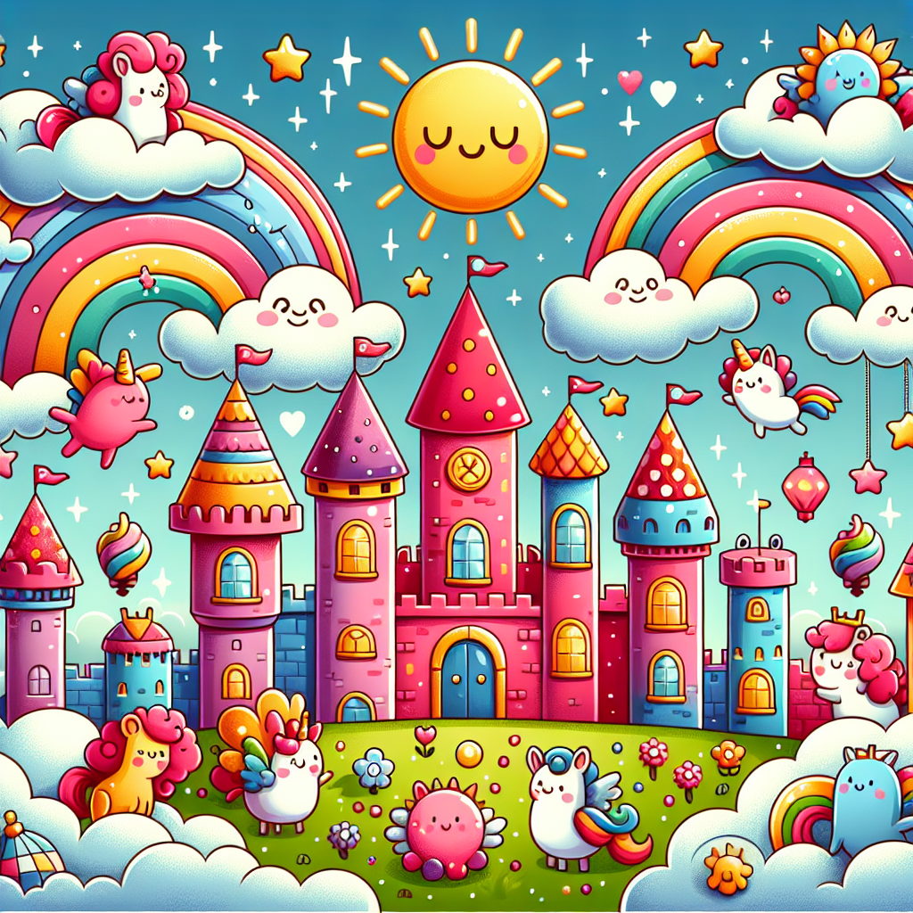 Charming Cloud Kingdom DIY Paint By Numbers