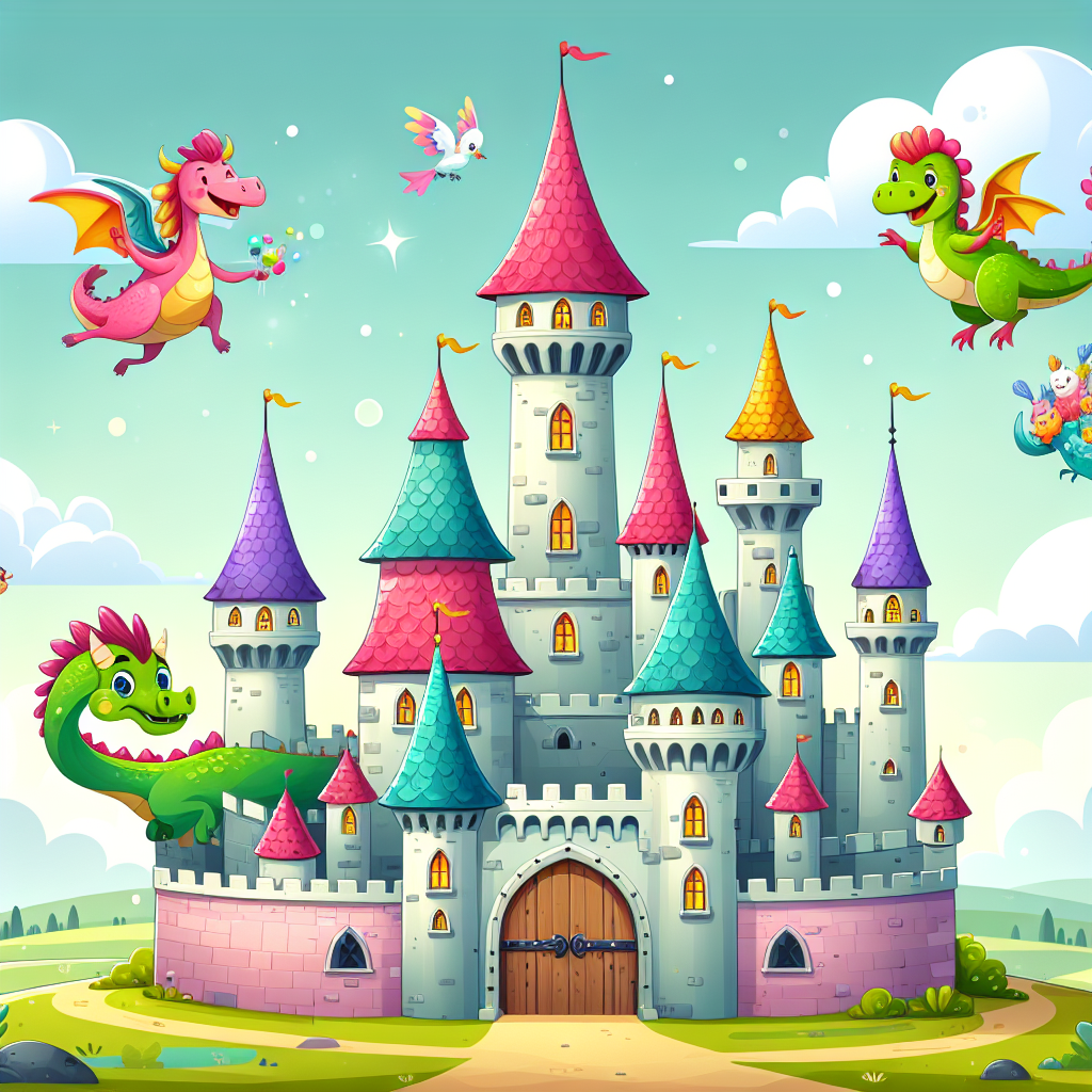 Friendly Fantasy Castle Paint By Numbers