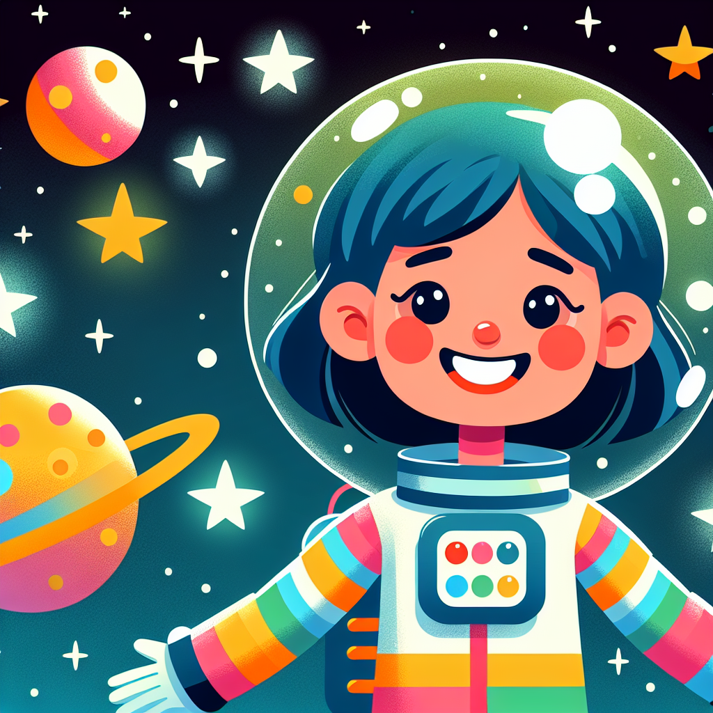 Joyful Little Astronaut Painting By Numbers Kit