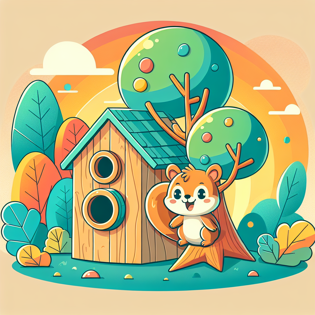 Friendly Squirrel's Treehouse Numbered Painting Kits