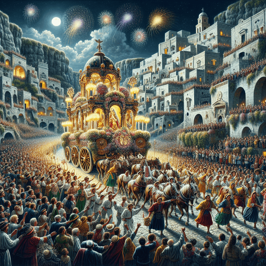 Festa Della Madonna Bruna - Matera, Italy Paint By Color