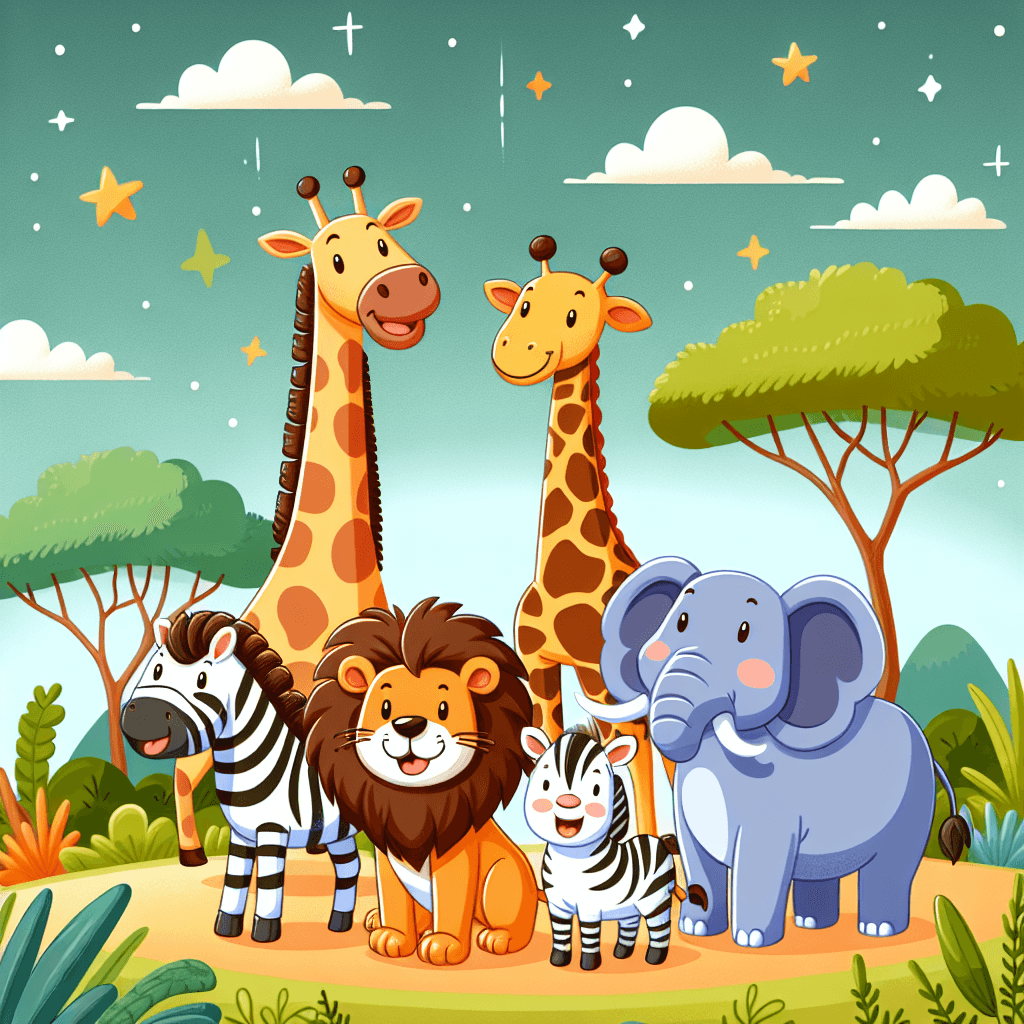 Colorful Safari Excursion Numbered Painting Kits