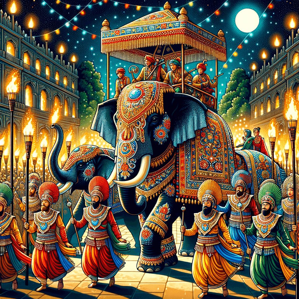 Esala Perahera - Sri Lanka Paint By Numbers Art