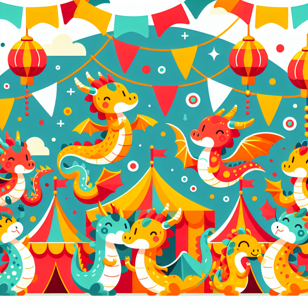 Dazzling Dragon Festival Numbered Painting Kits