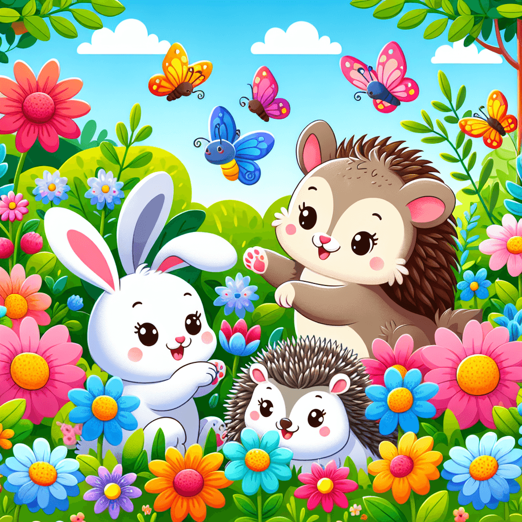 Cuddly Critters In The Garden Paint By Numbers