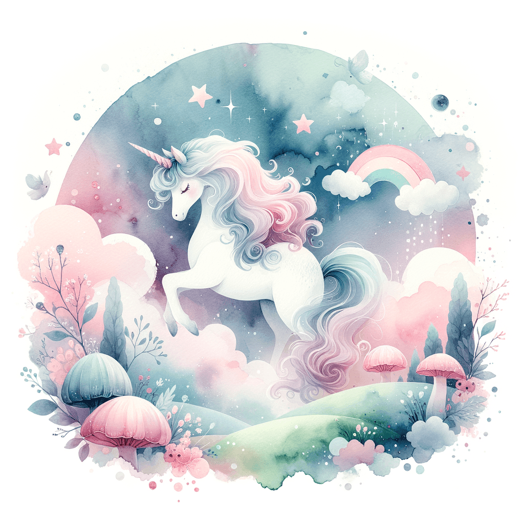 Whimsical Unicorn Painting - DIY Painting By Numbers Kit