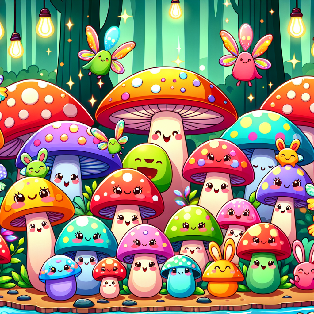 Magical Mushroom Adventure Paint By Numbers