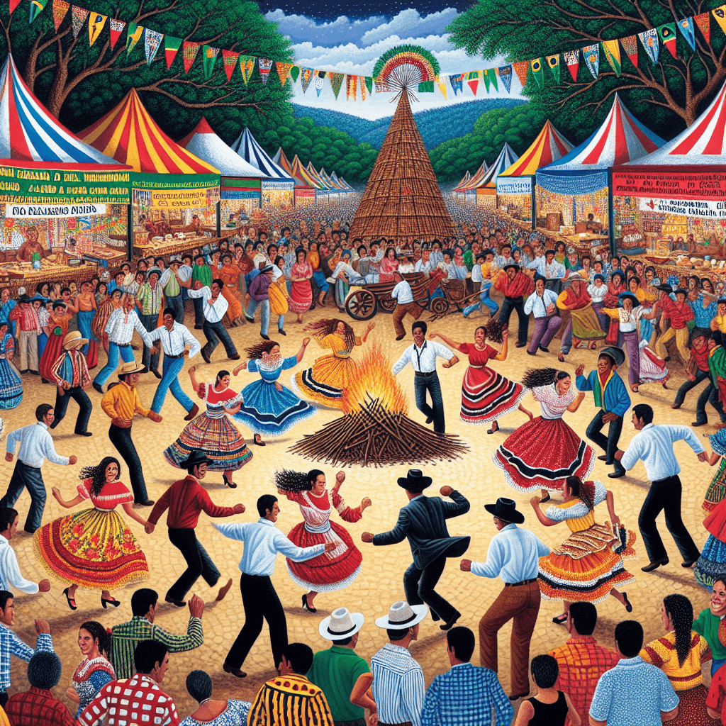 Matsuri De São João - Brazil Painting By Numbers Kit