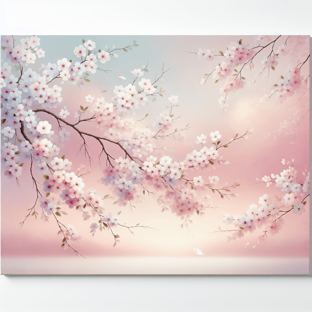Cherry Blossom Whisper Paint By Numbers Art