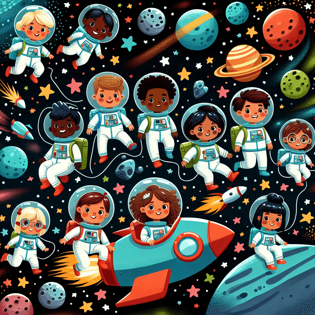 Stellar Space Adventure Paint By Numbers Art