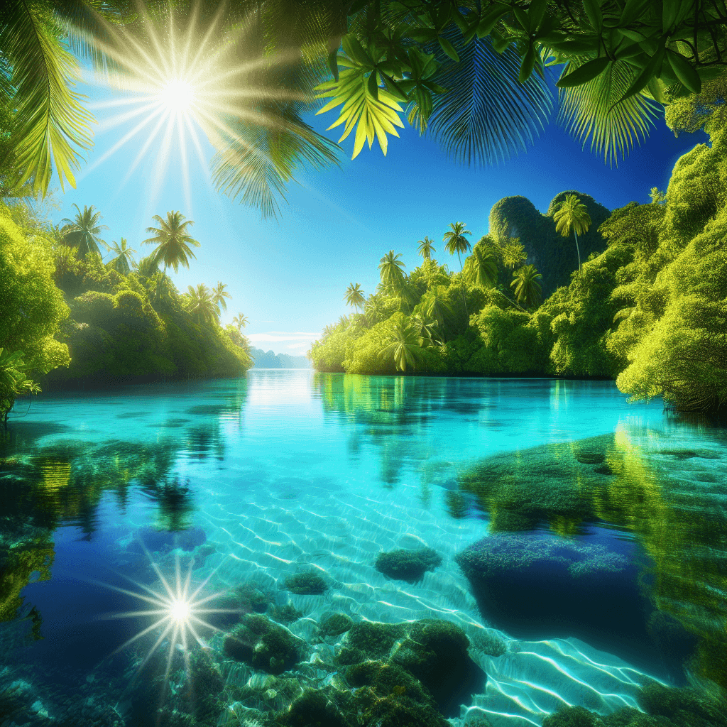 Tropical Lagoon Paint By Numbers Kits