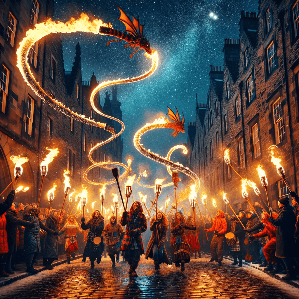 Hogmanay Fire Festival Paint By Numbers Kits