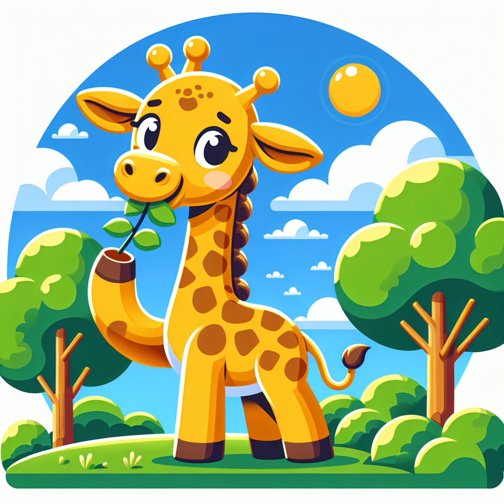 Happy Giraffe Painting By Numbers Kit