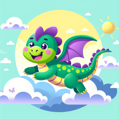 Playful Dragon Paint By Numbers Kits