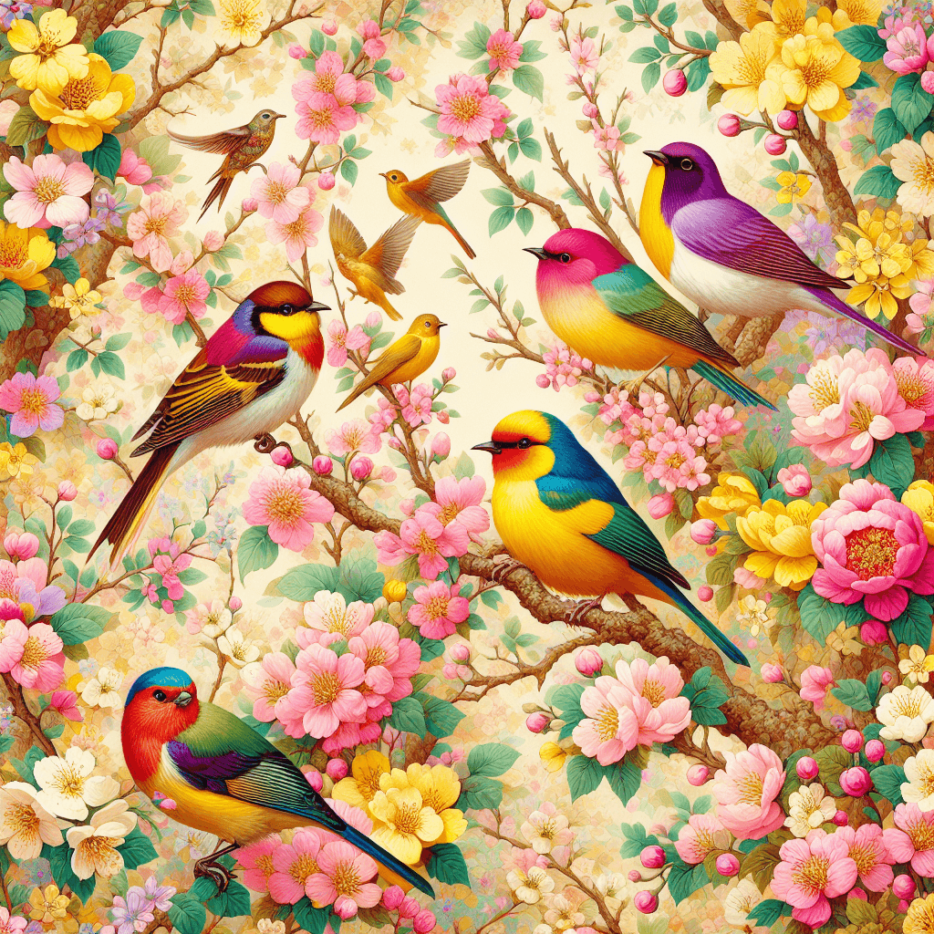 Serenade Of The Birds Numbered Painting Kits