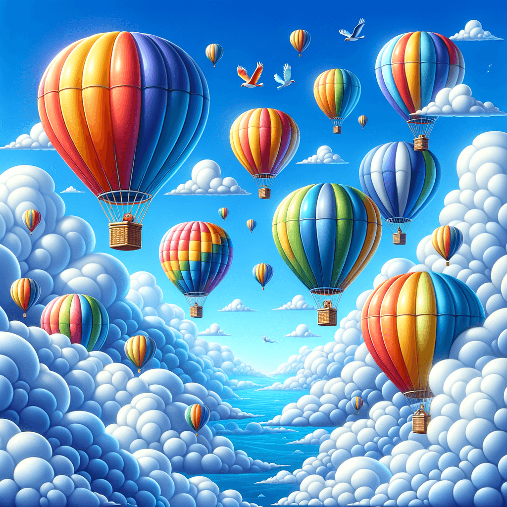 Magical Balloon Journey Numbered Painting Kits
