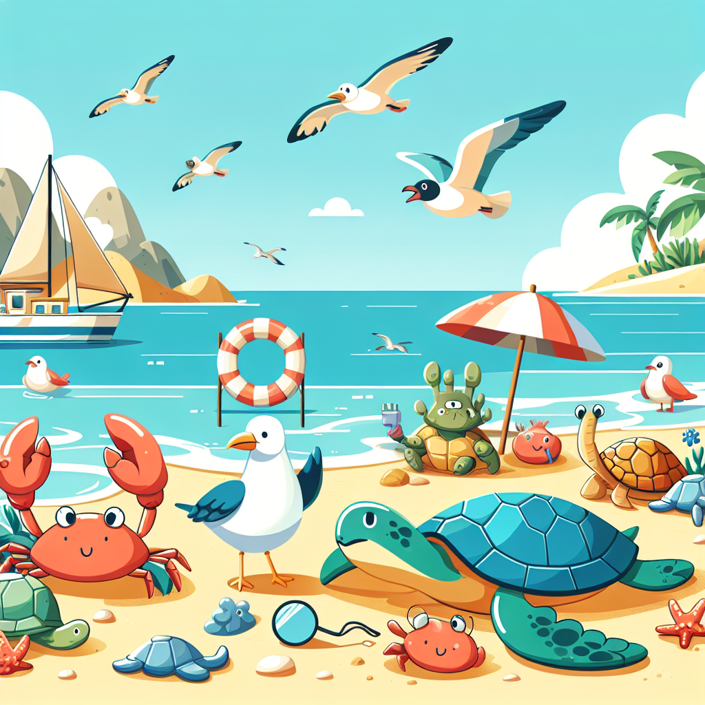 Splendid Seaside Safari Painting Number Kit