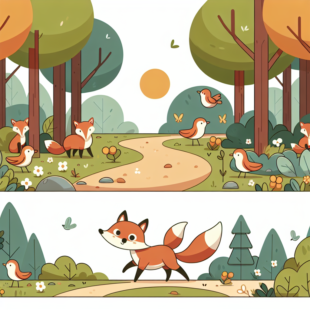 Friendly Woodland Walk Paint By Numbers