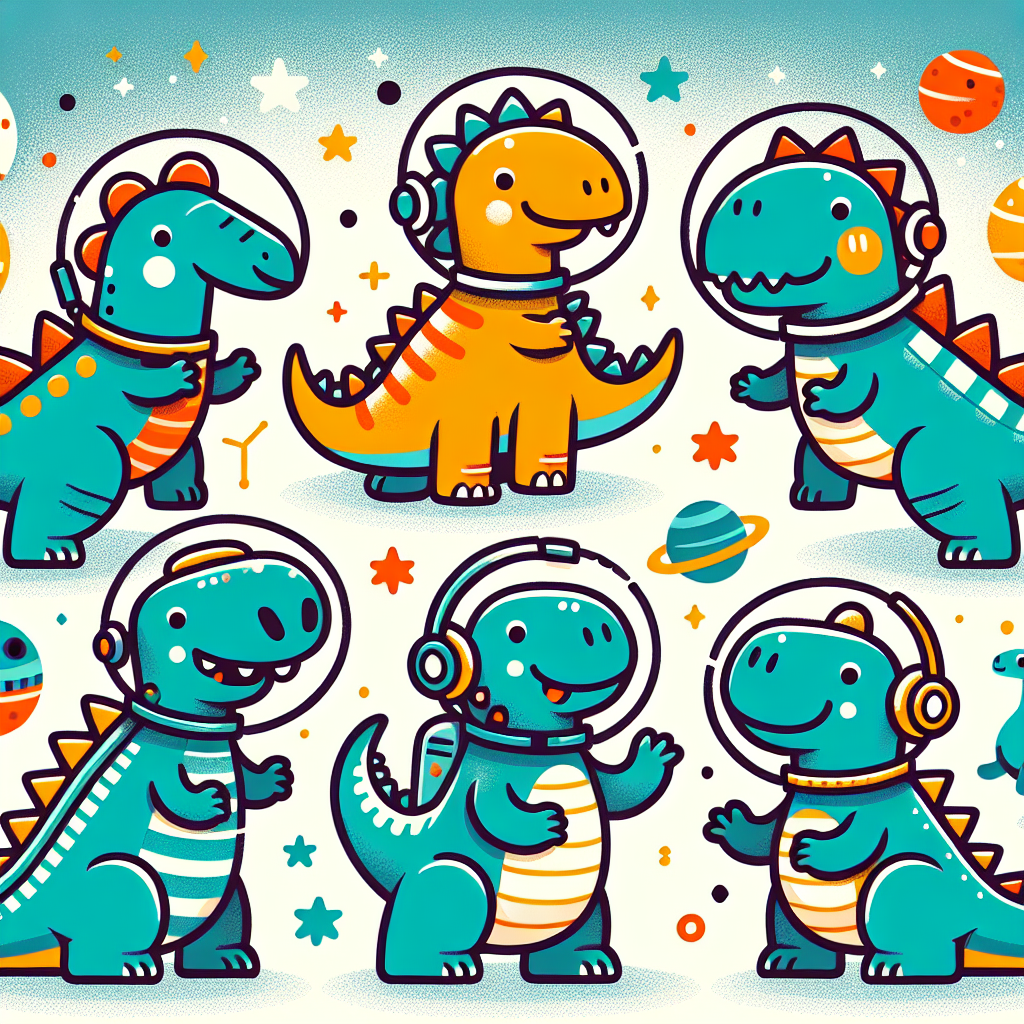 Space Dinosaur Explorers Paint By Numbers