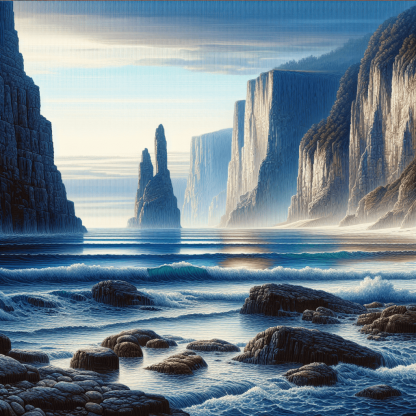 Coastal Cliffside Serenity DIY Paint By Numbers