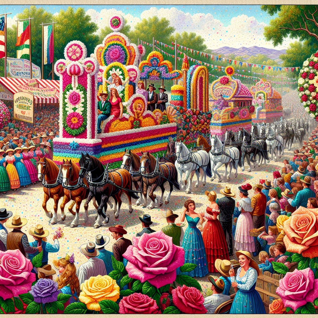Portland Rose Festival Paint By Numbers