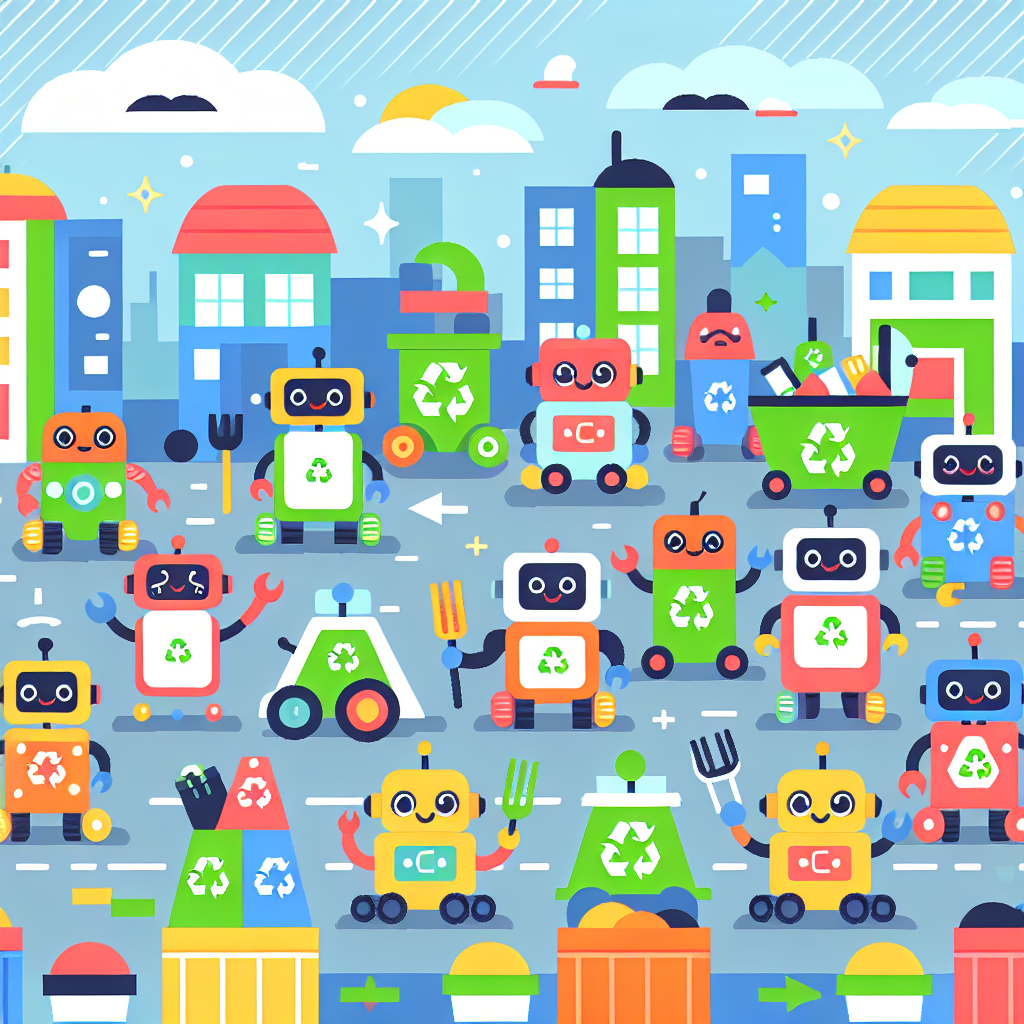Robot Recycling Revolution Paint By Color
