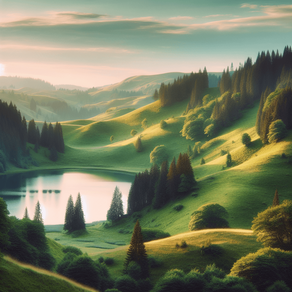 Classic Landscape Serenity Paint By Number
