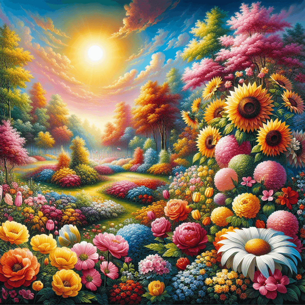 Vibrant Garden Symphony Paint By Numbers
