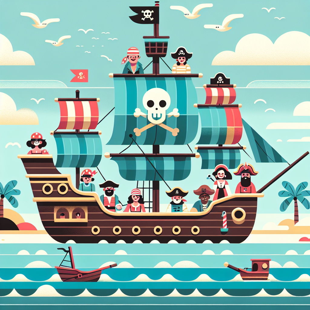 Seafaring Pirate Adventure DIY Paint By Numbers