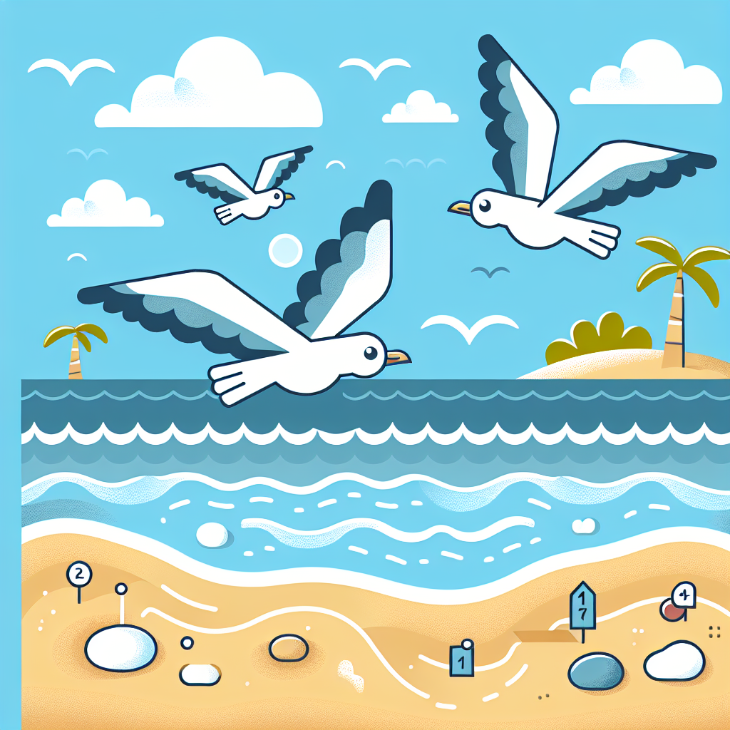 Spirited Seagull Soiree Painting Number Kit