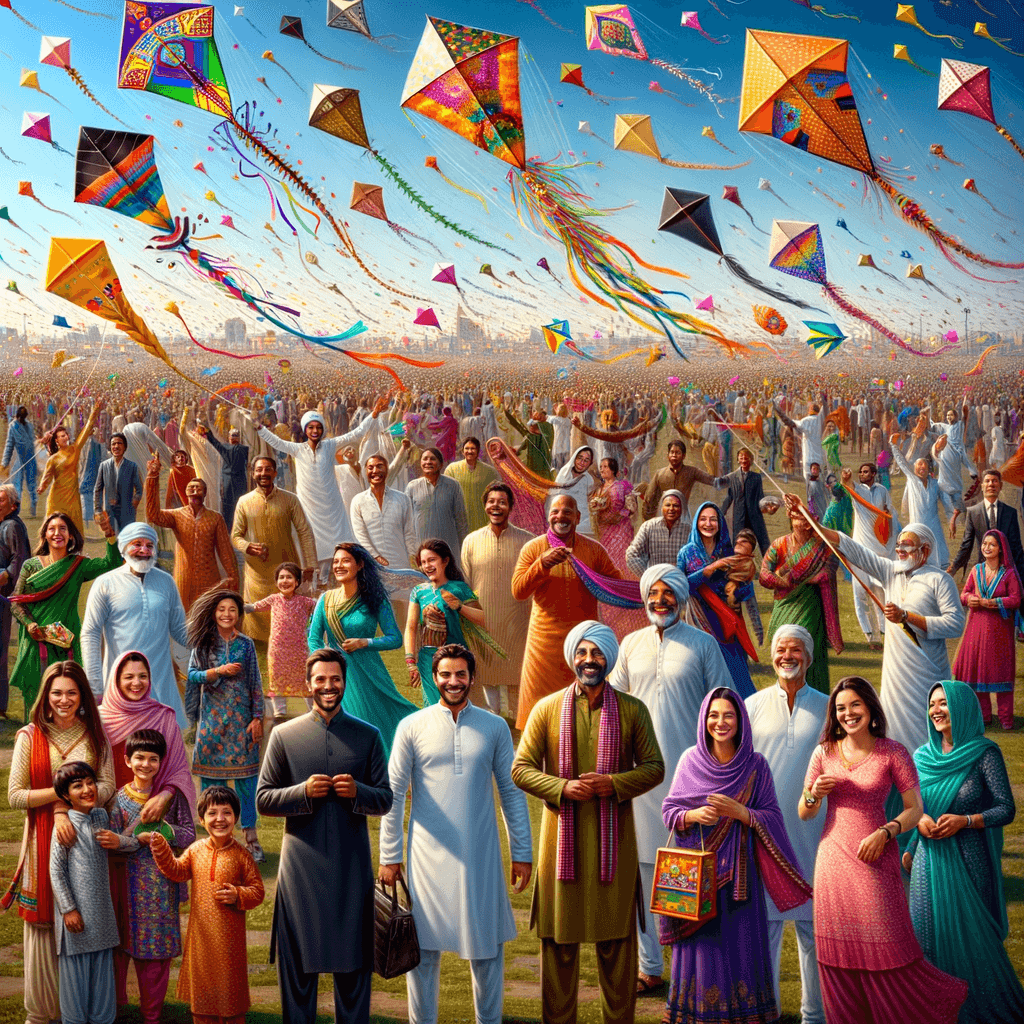 Kite Festival - Ahmedabad Painting By Numbers Kit
