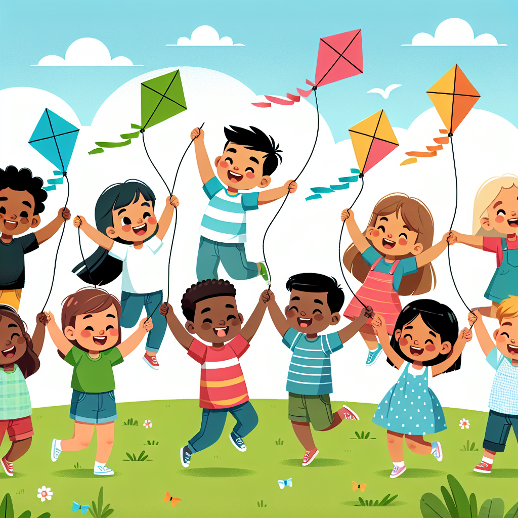 Joyous Kite Festival Number Painting