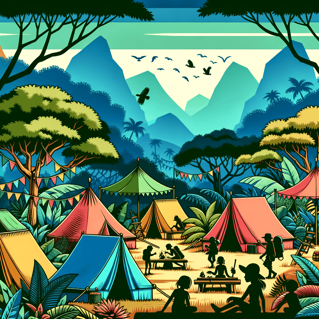 Explorer’s Jungle Camp Number Painting