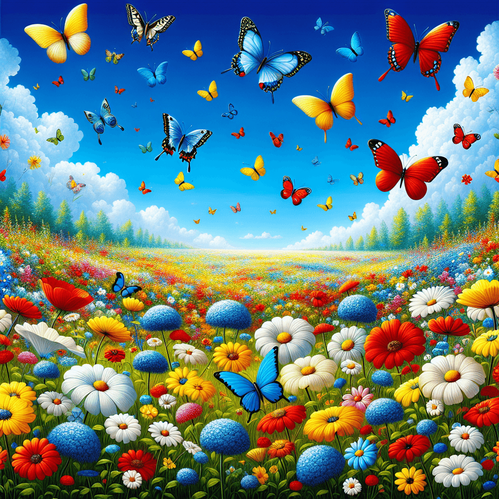 Charming Summer Meadow Paint By Numbers