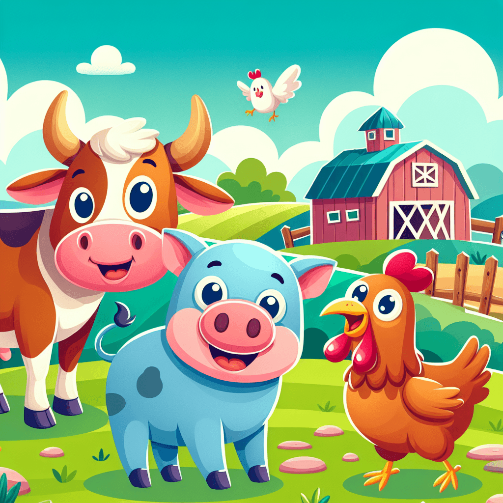 Adventure With Farm Animals Number Painting