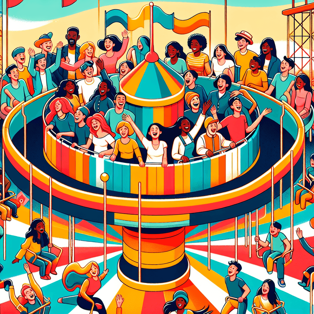 Vibrant Carnival Ride Painting By Numbers Kit