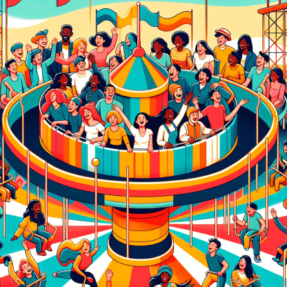 Vibrant Carnival Ride Painting By Numbers Kit