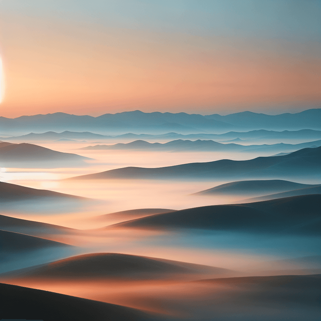 Misty Morning Sunrise Painting By Numbers Kit