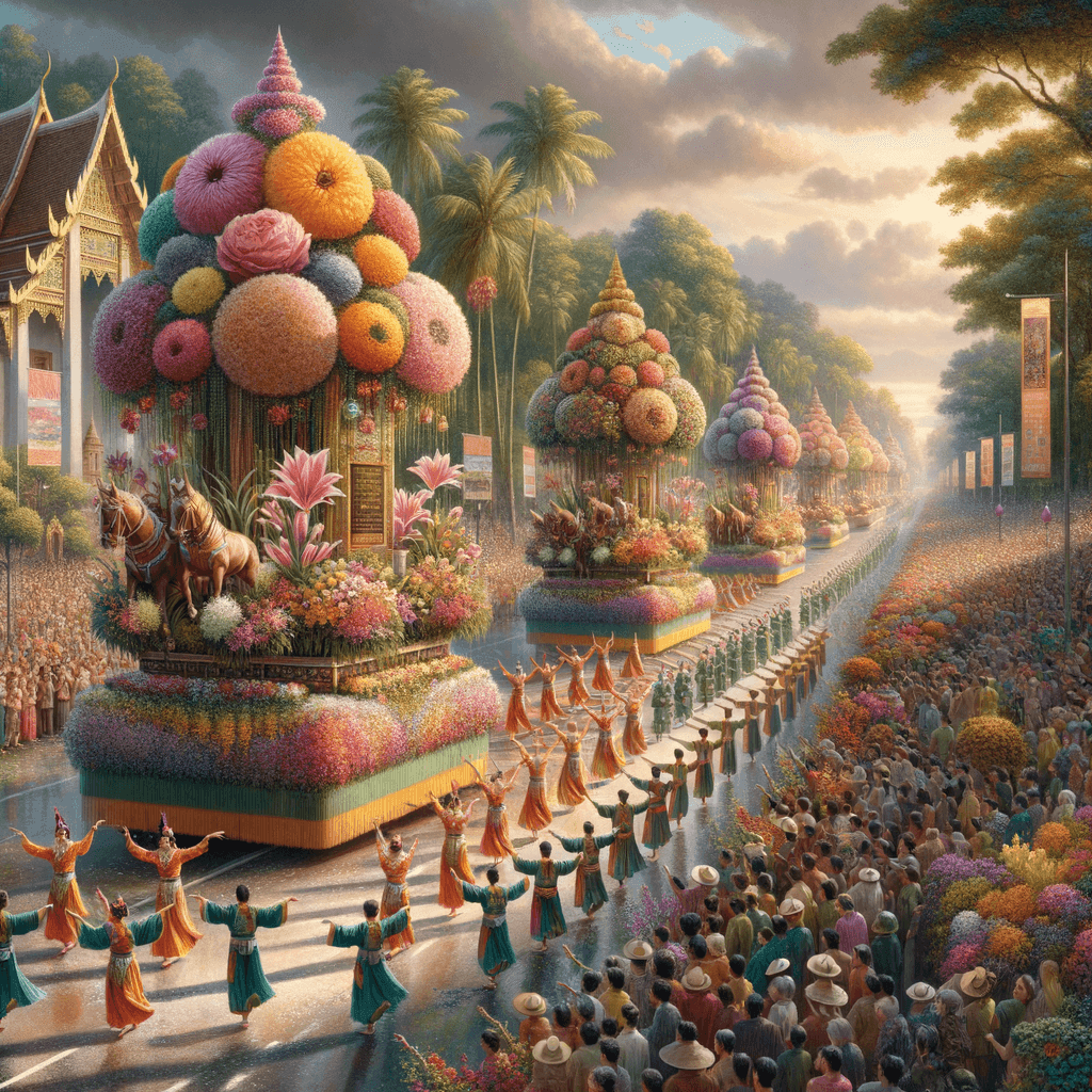 Flower Festival - Thailand Numbered Painting Kits