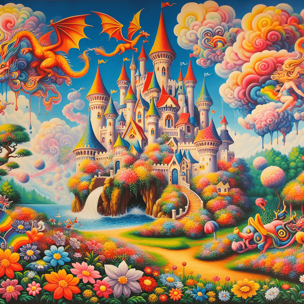Whimsical Enchanted Castle Paint By Numbers Kits