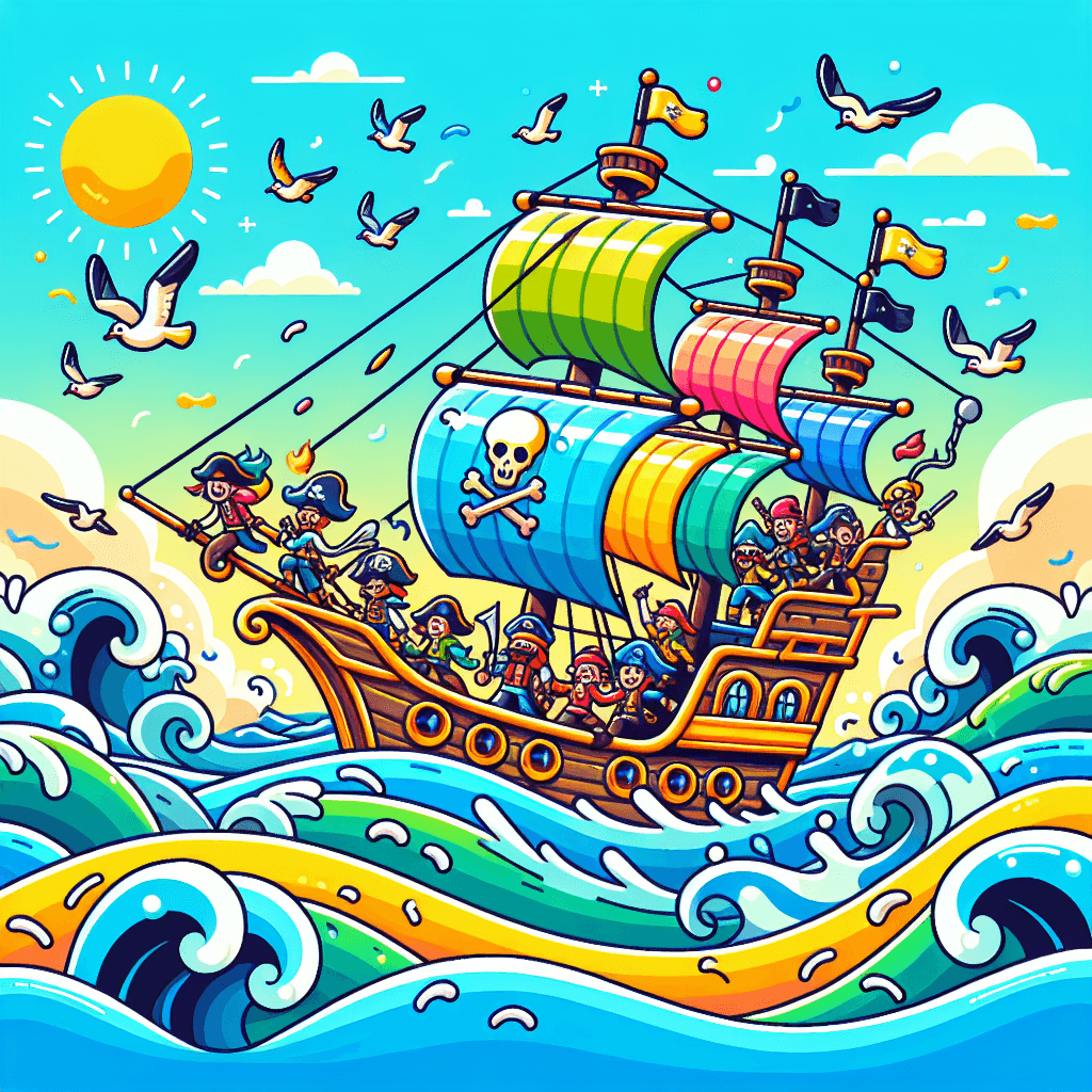 Daring Adventure On The Seas Painting By Numbers Kit